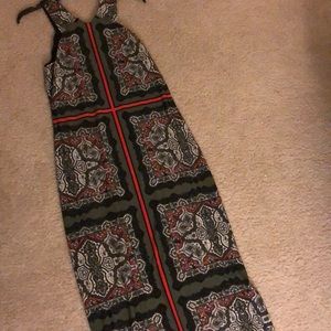 Long patterned dress